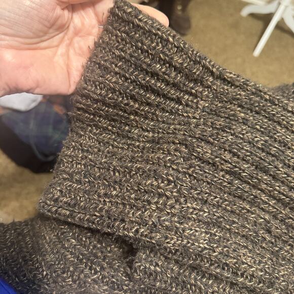 Carolyn Taylor Brown Cardigan Ribbed Knit Sweater womens XL longer length - Picture 10 of 10